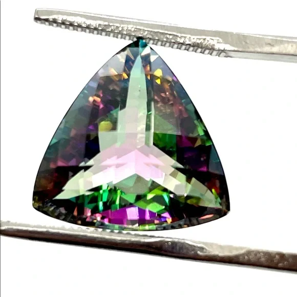 Large 13.5 Carat Trillion Mystic Topaz Gemstone